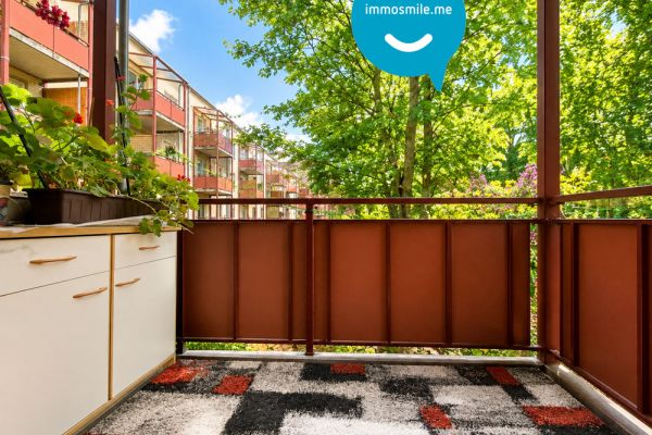 Kapitalanlage • vermietete 2-Zimmer • mit Balkon • Küche • ruhige Wohnsiedlung