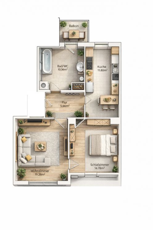 Gablenz • Eigentumswohnung • Balkon • Dachgeschoss • zur Selbstnutzung • Kauf