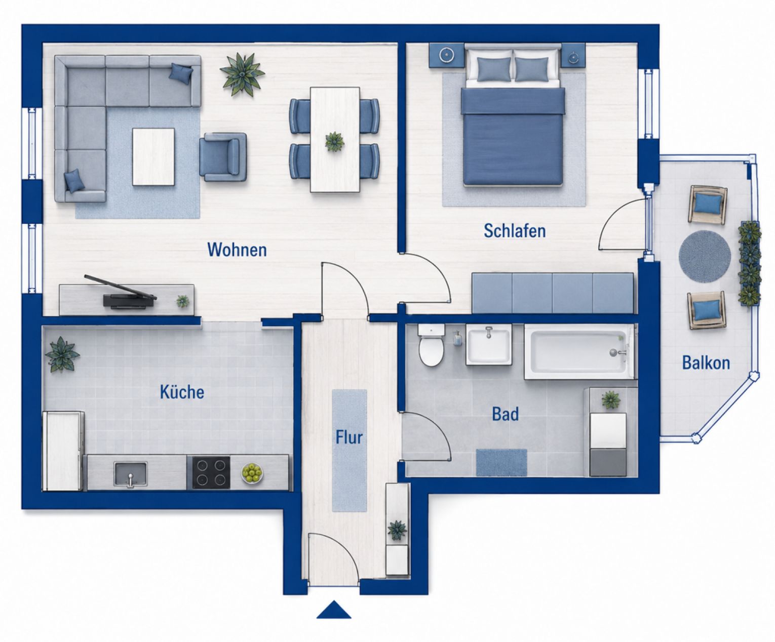 2 Zimmer • Balkon • Dachgeschoss • in Chemnitz • modern und neu • schnell sein und direkt mieten!