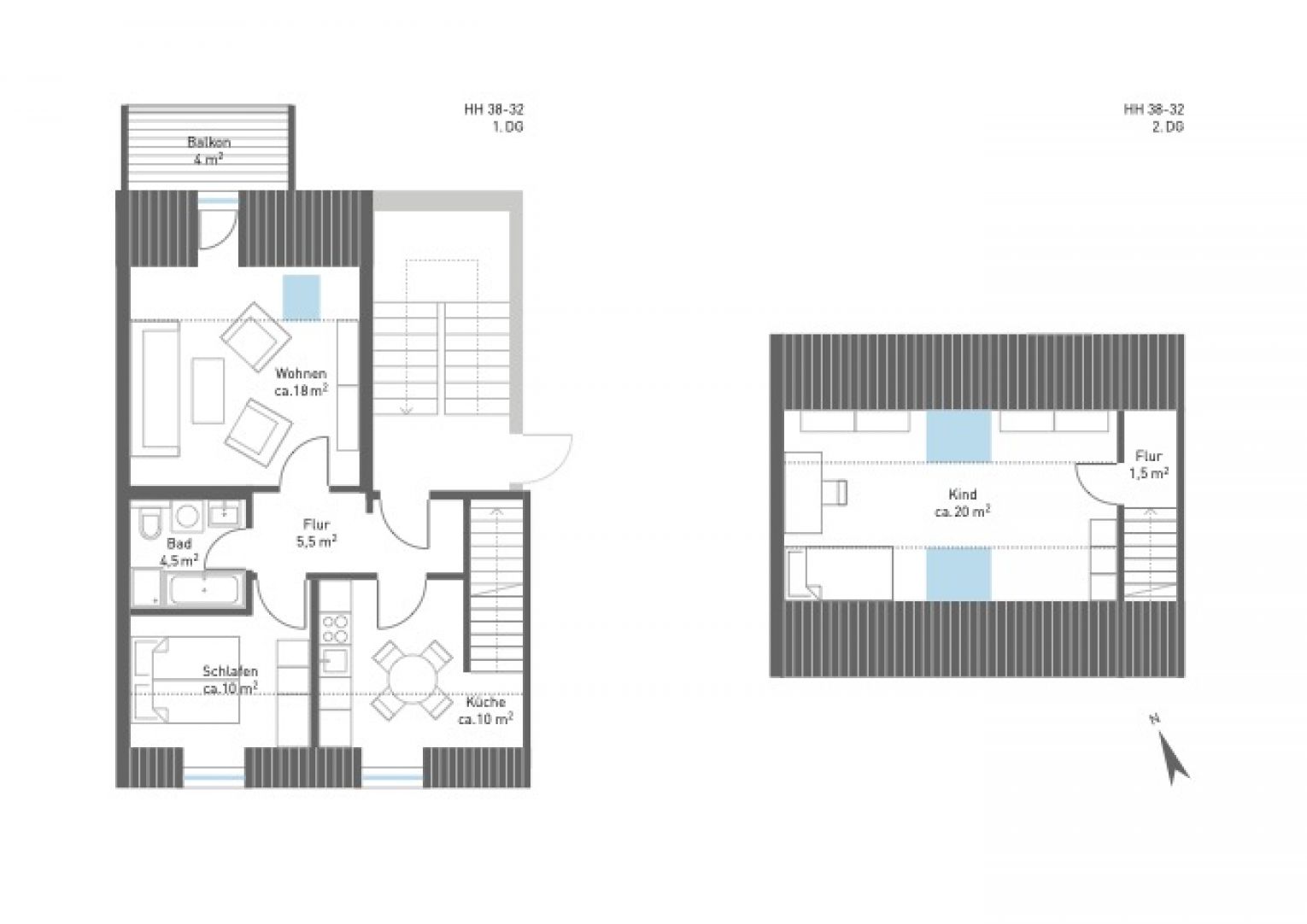 3-Zimmer Wohnung in Chemnitz • Balkon • Maisonette • Wanne • Laminat • schnell sein lohnt sich