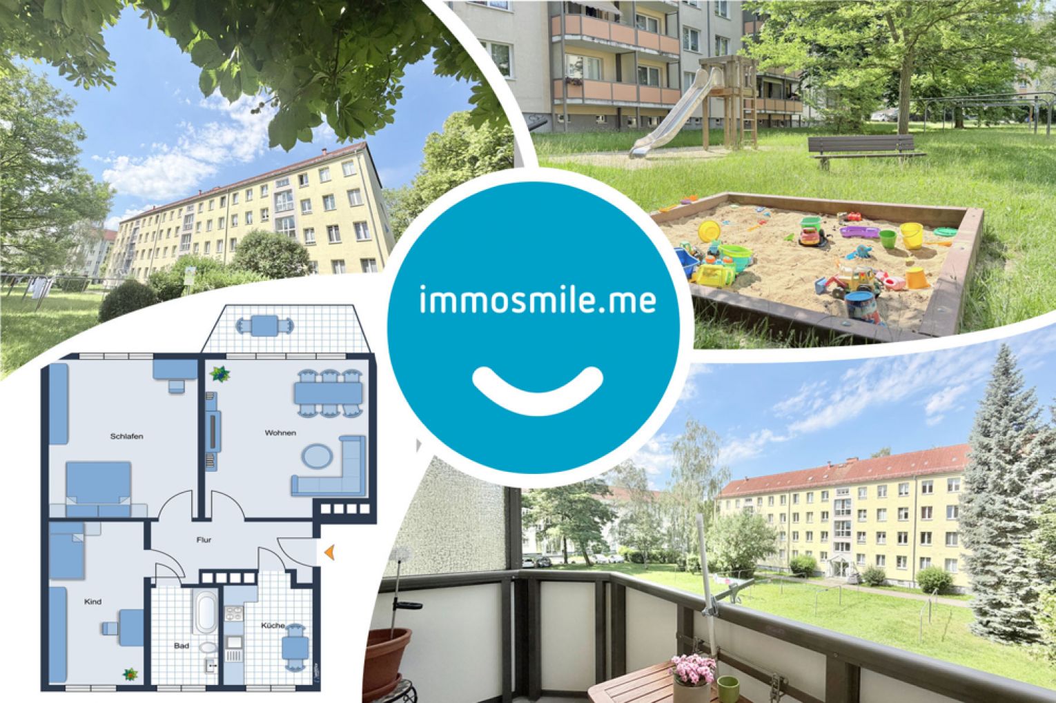 3 Zimmer • Eigentumswohnung • mit Balkon • Stellplatz • vermietet • ruhige Lage • in Chemnitz