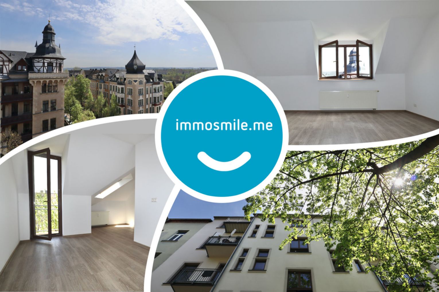 Kaßberg • große 3-Raum Wohnung • Dachgeschoss • Balkon • Chemnitz • modern • jetzt mieten