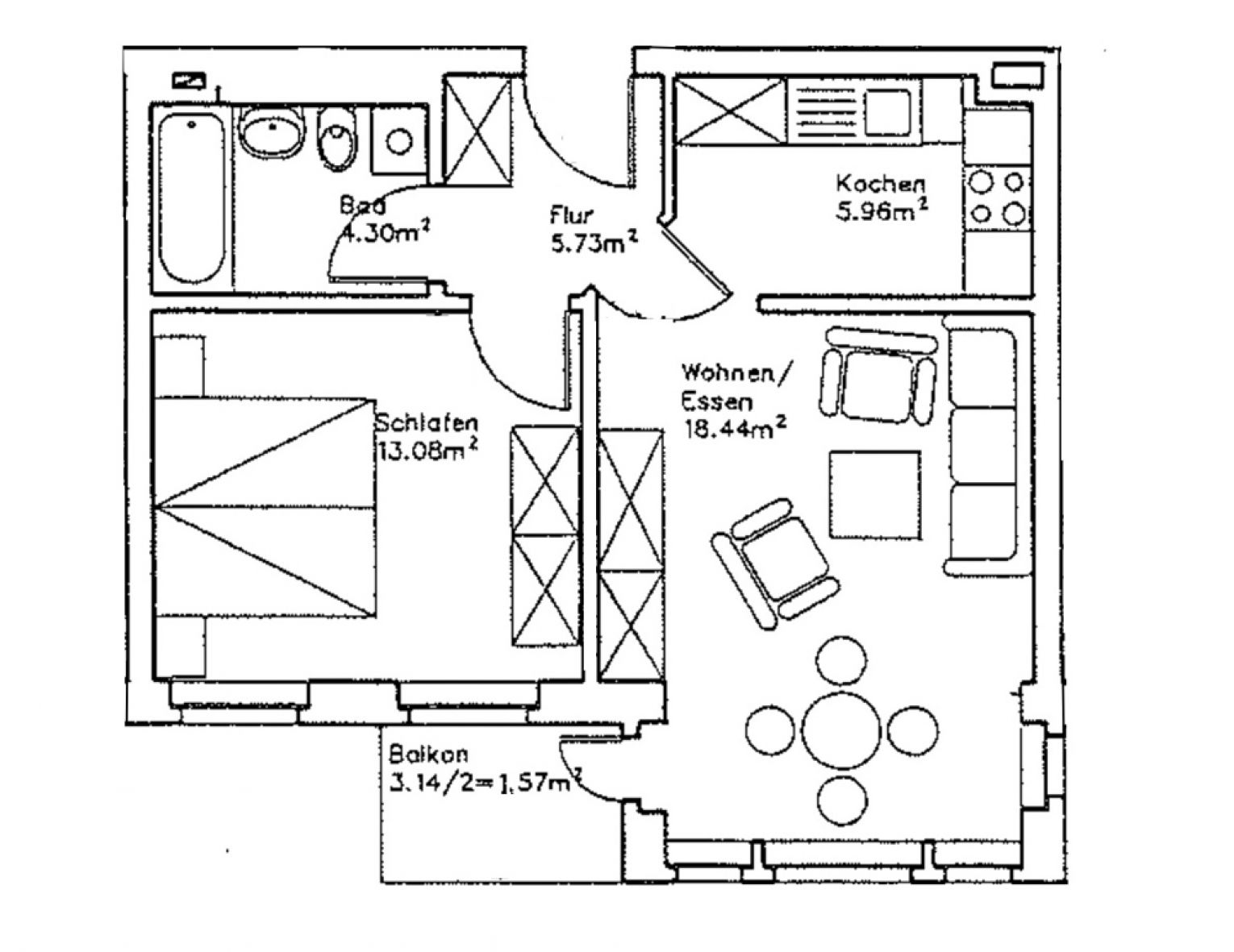 Sonnige 2-Raum Mietwohnung • Balkon • Kaßberg • offene Küche • Aufzug • neues Laminat möglich • TOP!
