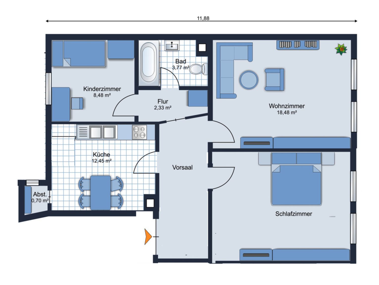 3 Zimmer • Laminat • Bad mit Wanne • Gartenmitbenutzung • Limbach-Oberfrohna • schnell Termin machen