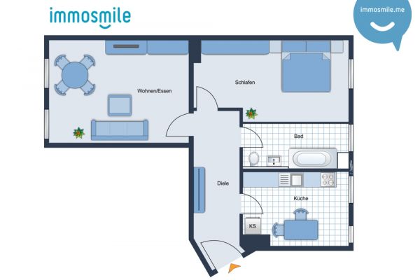 2-Raum Wohnung • in Chemnitz • Tageslichtbad • mit Wanne • unmittelbar am Küchwald • jetzt anrufen!