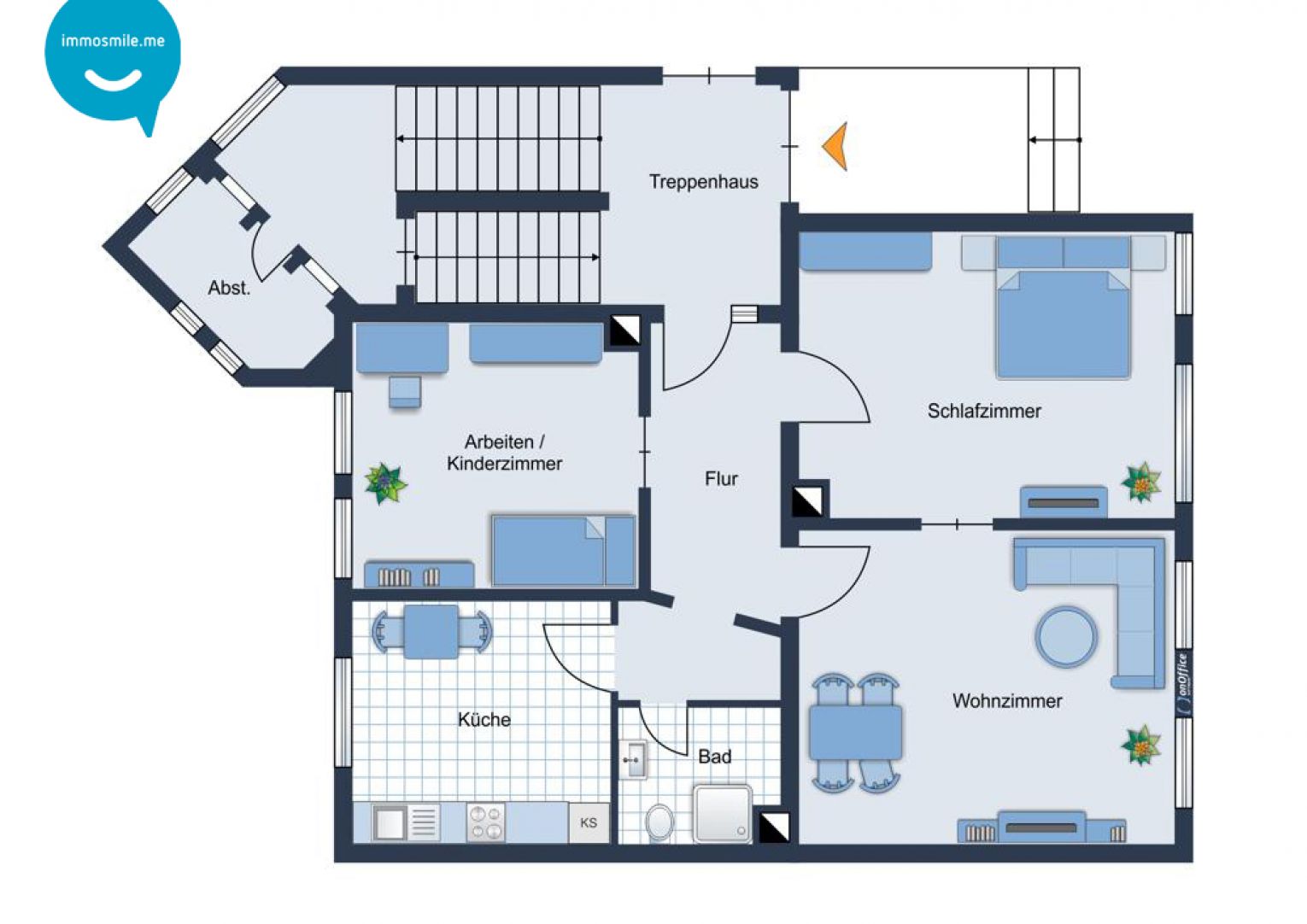 3 Zimmer • Einbauküche • Laminat • Grüner Innenhof • toller Grundriss • Hochparterre • ANSCHAUEN !?