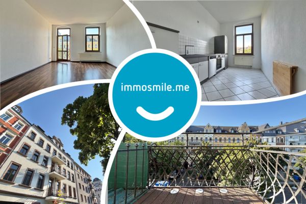 3 Zimmer • mit Balkon • Einbauküche • auf dem Kaßberg • in Chemnitz • zur Miete • ab sofort frei!