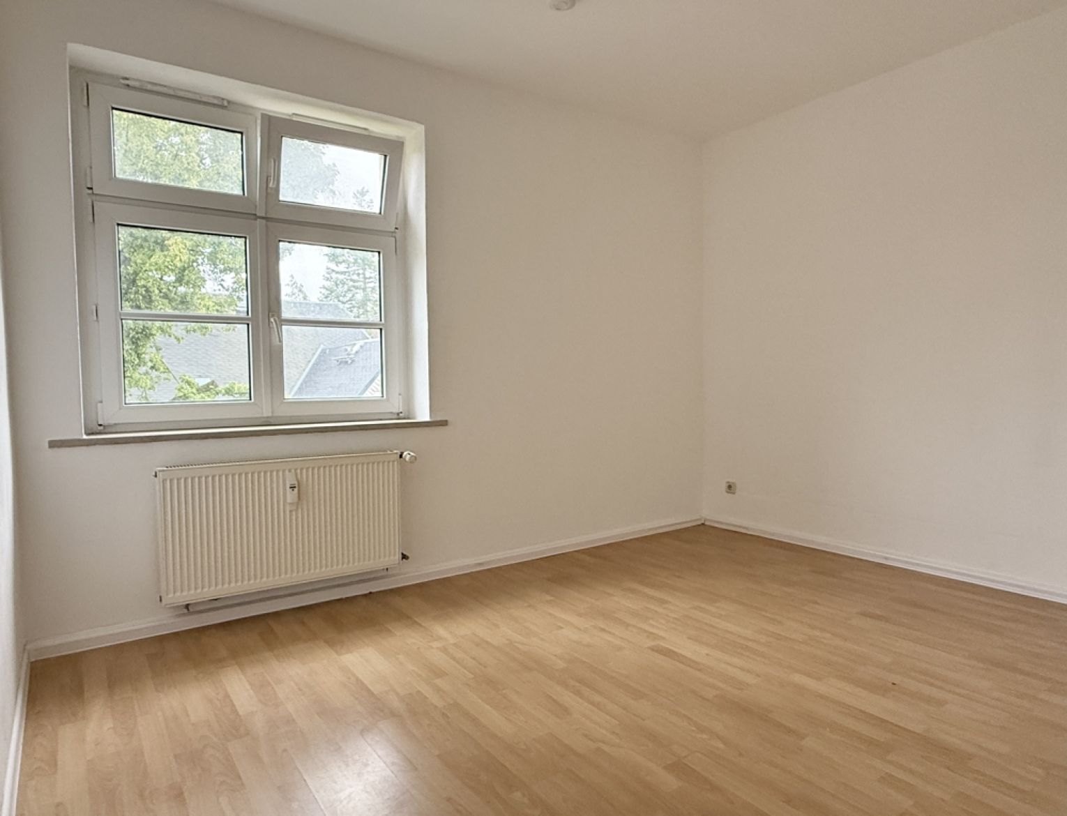 3-Raum Wohnung • Tageslichtbad • Wohnküche • Weiße Türen • Laminat • Reichenbrand • Anschauen!?