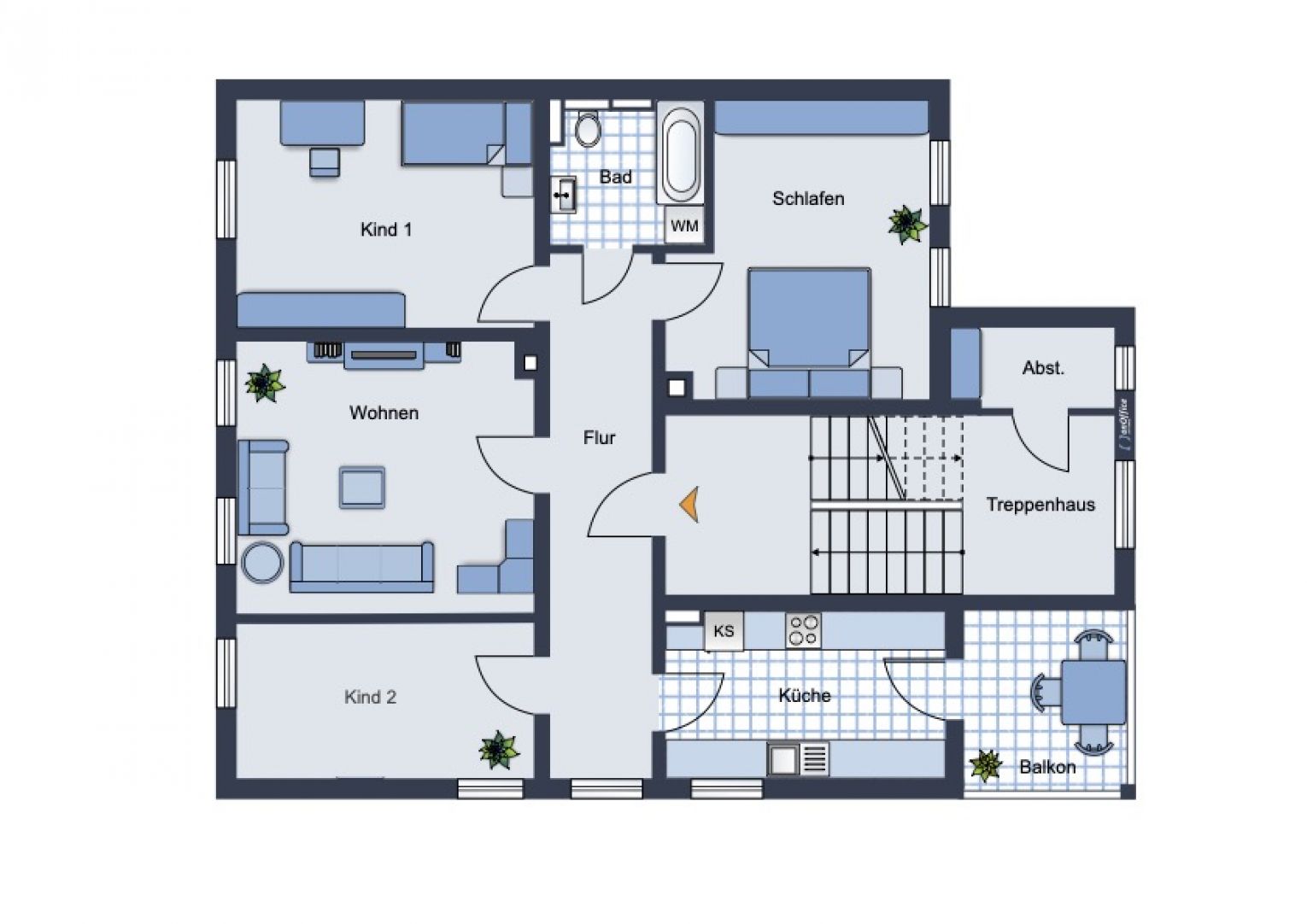 4 Zimmer • in Hartmannsdorf • mit Balkon • ideale Familiengröße • zur Miete • jetzt anrufen!