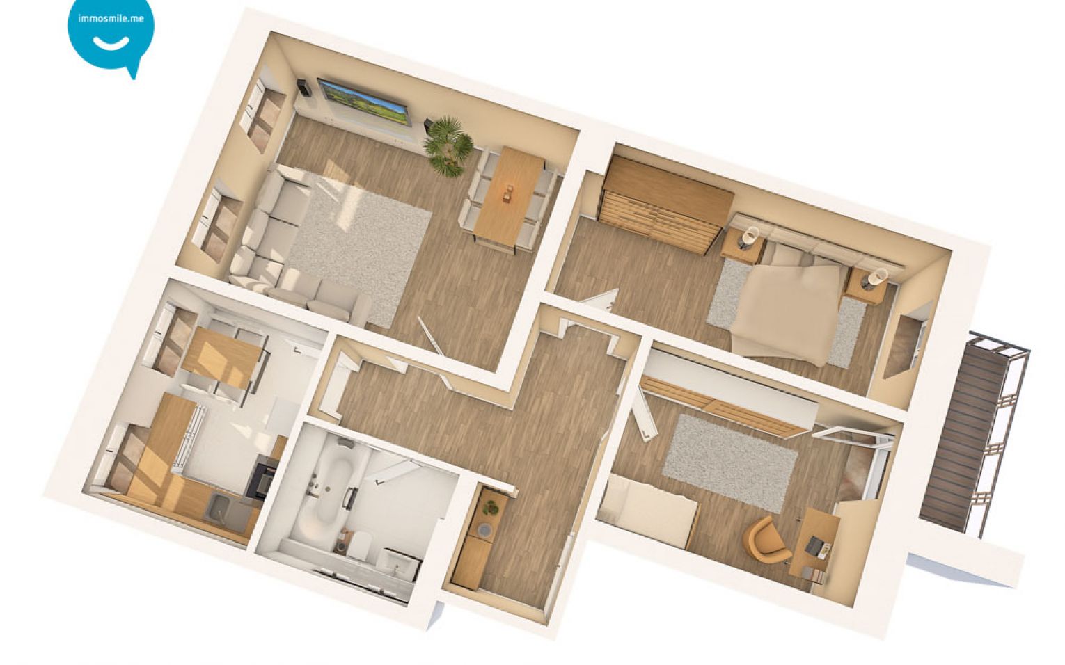 3-Raum Wohnung in Chemnitz • Parkett • Balkon • Wanne • Aufzug • Jugendstil • jetzt anrufen