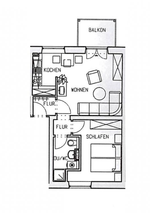 2 Zimmer • mit Balkon • in Chemnitz • Humboldthöhe • zur Miete • mit Einbauküche • jetzt anschauen!