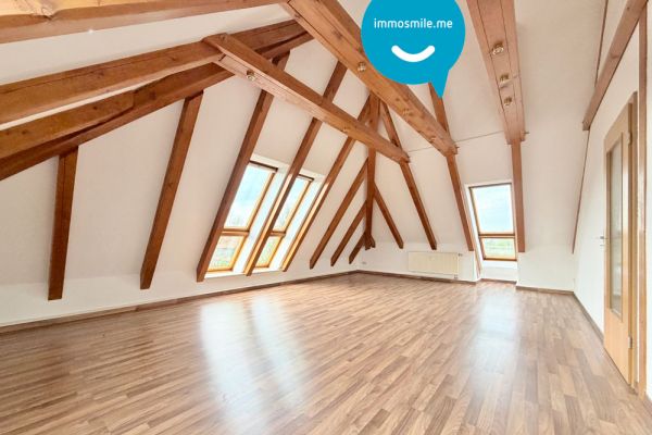 ERSTBEZUG • 4 Zimmer • Dachgeschoss-Wohnung • Balken und Schrägen • mit Carport • in Schönau