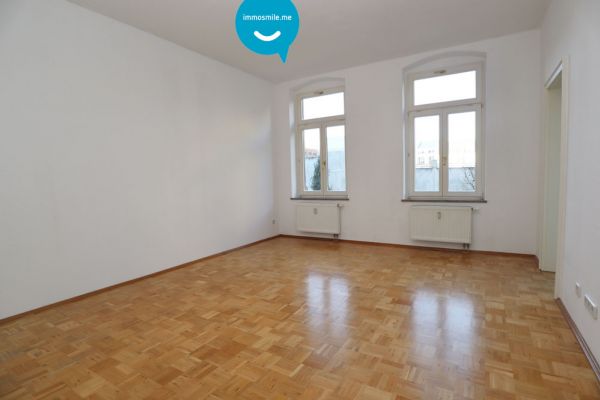 3-Raum Wohnung in Chemnitz • Parkett • Balkon • Wanne • Aufzug • weiße Stil-Türen! • Kulturdenkmal