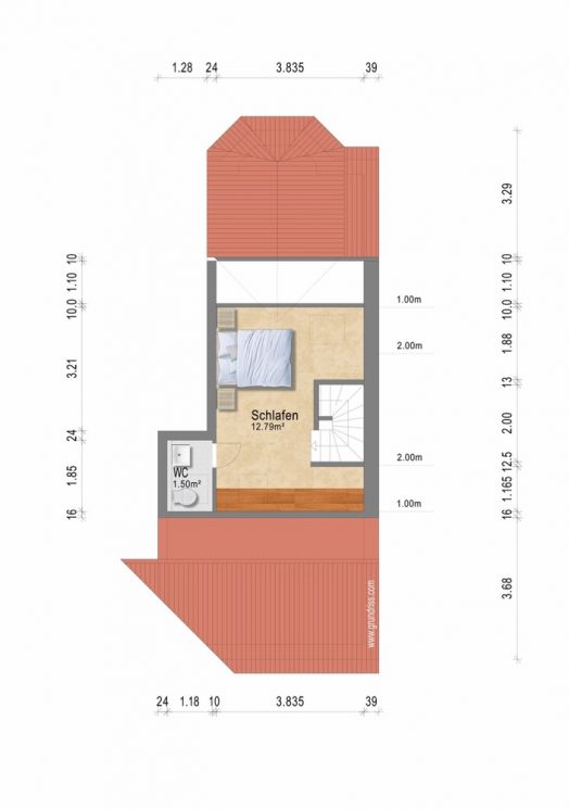 Kaßberg • 2 Zimmer Wohnung • Dachgeschoss • Maisonette • Chemnitz • Einbauküche • jetzt mieten
