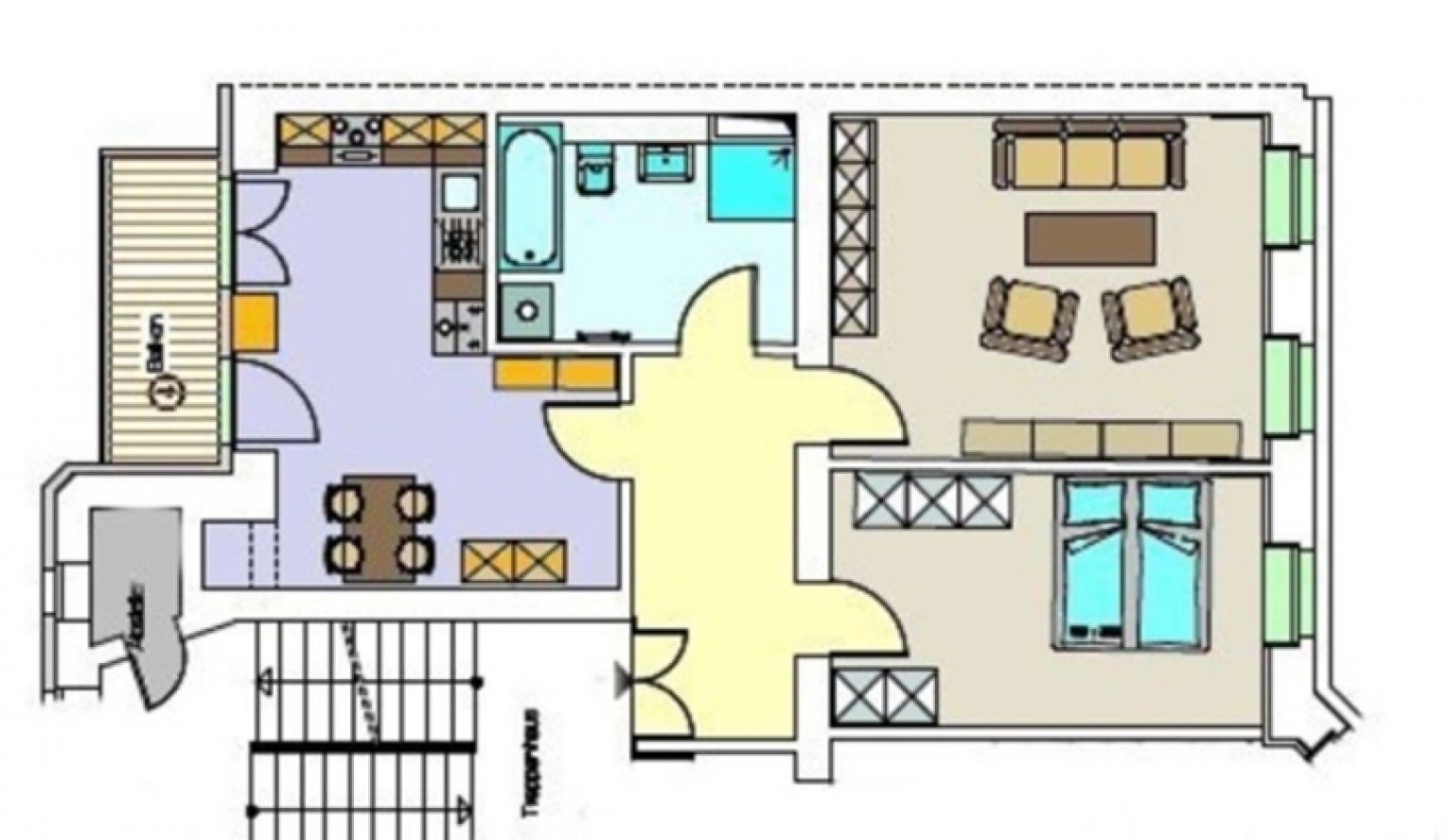 tolles Ambiente • Fussbodenheizung • 2 Zimmer • Sonnenbalkon • Laminat • historische Elemente • TOP!