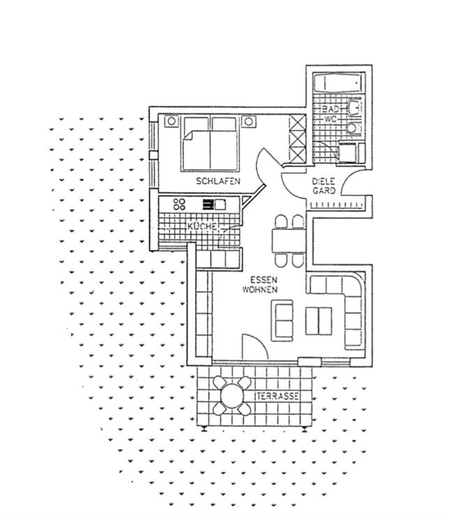 mit Terrasse • 2-Raum Wohnung • Lutherviertel • TG-Stellplatz • ruhig gelegen • jetzt mieten