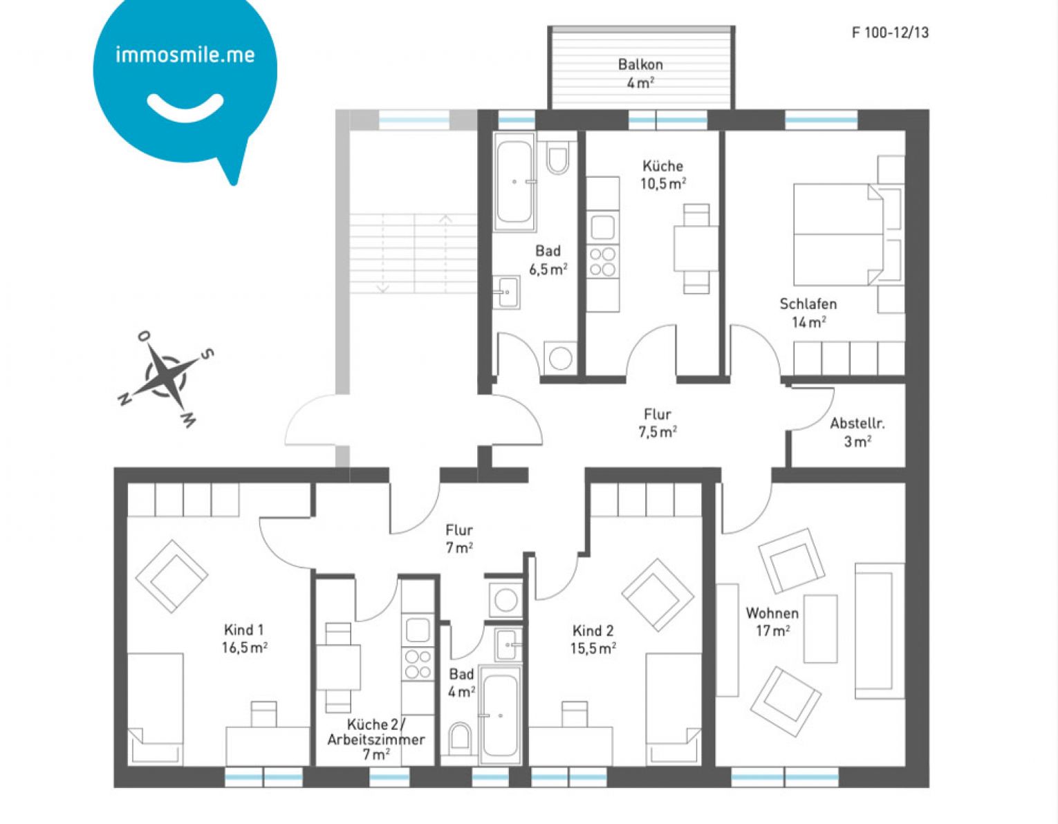 TOP • Laminat • 5-Zimmer • Laminat  • 2 Bäder mit Wanne & Fenster • gleich anschauen • Chemnitz