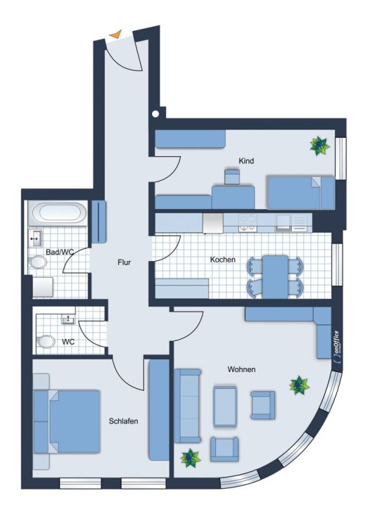 3 Zimmer • in Chemnitz • leerstehend • Eigentumswohnung • Lutherviertel • anschauen und kaufen!