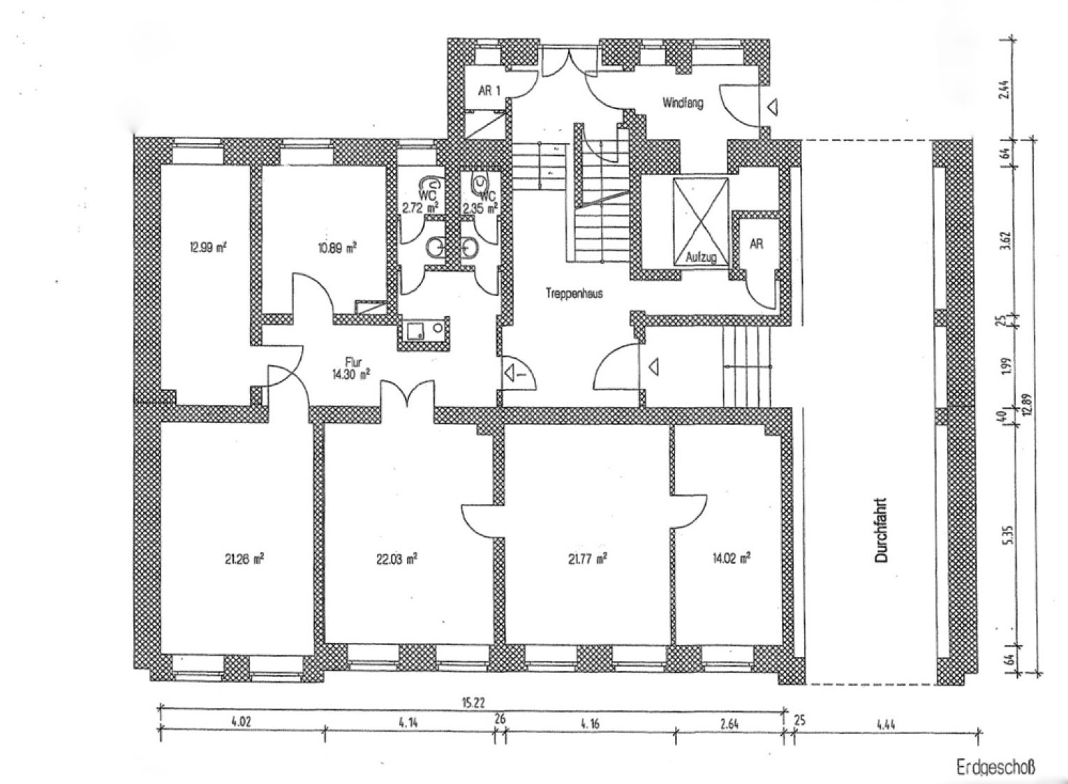Tolles Ambiente • 5 Räume • Sanitäranlage mit Dusche • Stuck • Portaltüren • Kanzlei? • Büro?