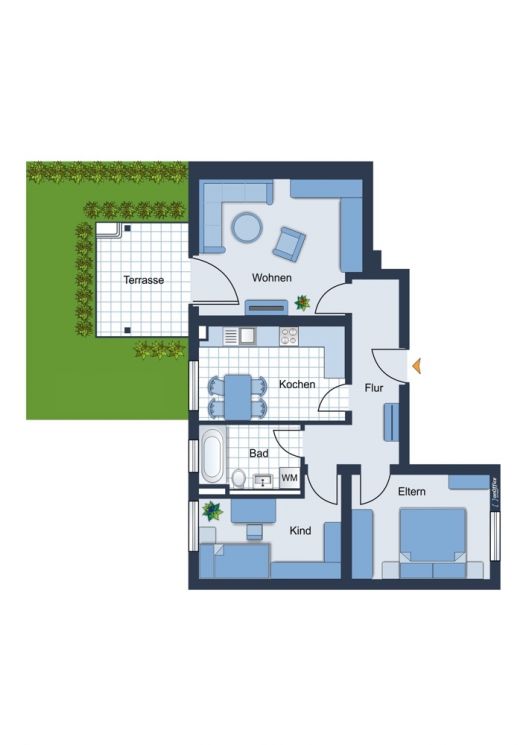 Eigentumswohnung • 3 Zimmer • eigene Terrasse kaufen • fast ALLES NEU • schnell sein und kaufen!