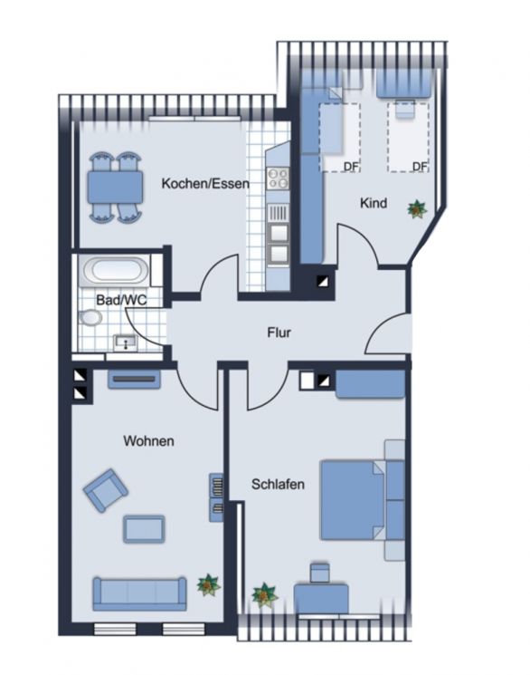 3 Zimmer • große Räume • Altendorf • neue Einbauküche • Stellplatz möglich • Chemnitz • zur Miete