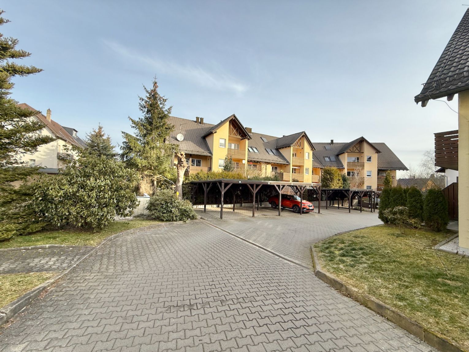 2 Zimmer • Carport • zwei Balkone • ERSTBEZUG • in Mittelbach • zur Miete • schnell sein und mieten