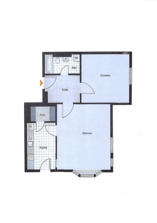 Kaßberg • vermietet • 2-Zimmer • in Chemnitz • Einbauküche • jetzt investieren
