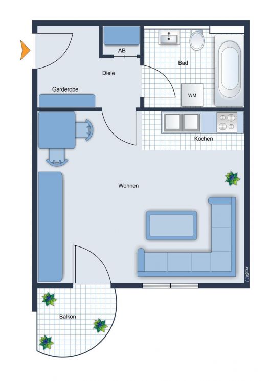 1-Zimmer • Balkon • Einbauküche • Fix & Flip • Lutherviertel • in Chemnitz • jetzt KAUFEN!