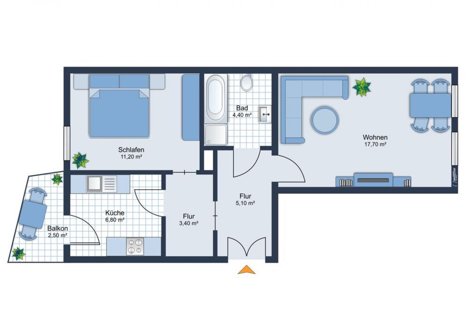 Anlageobjekt • Balkon • Stellplatz • vermietet • 2 Zimmer • in Chemnitz • kaufen • Altendorf