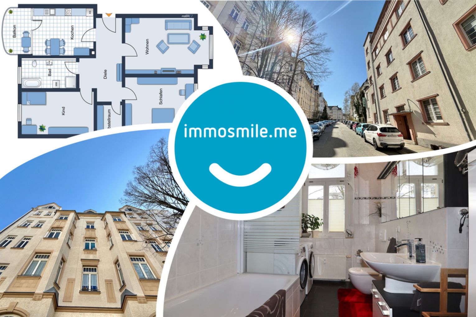 3 Zimmer • auf dem Kaßberg • im Erdgeschoss • zur Eigennutzung • mit Balkon • in Chemnitz • kaufen!