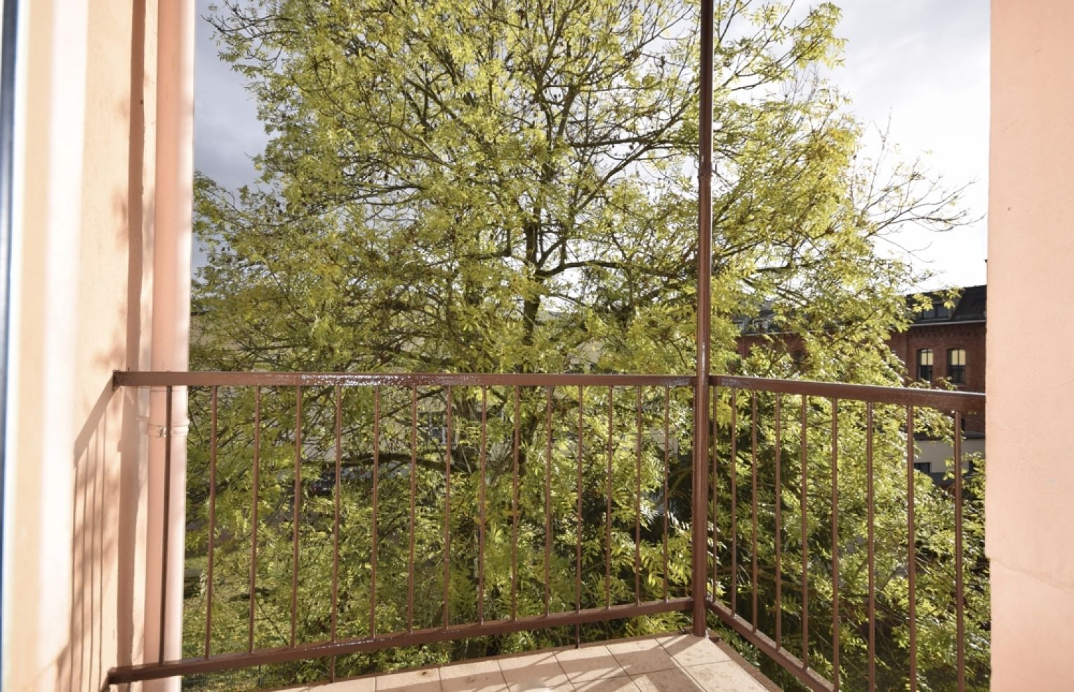 modernes Laminat • Tageslichtbad • Südbalkon • 2 Raumwohnung • Einbauküche