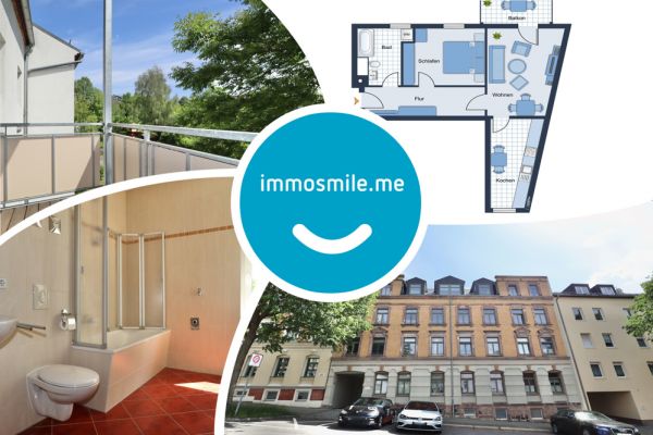 2-Raum • mit Balkon • Stellplatz • Tageslichtbad • Sonnenberg • in Chemnitz • Einbauküche