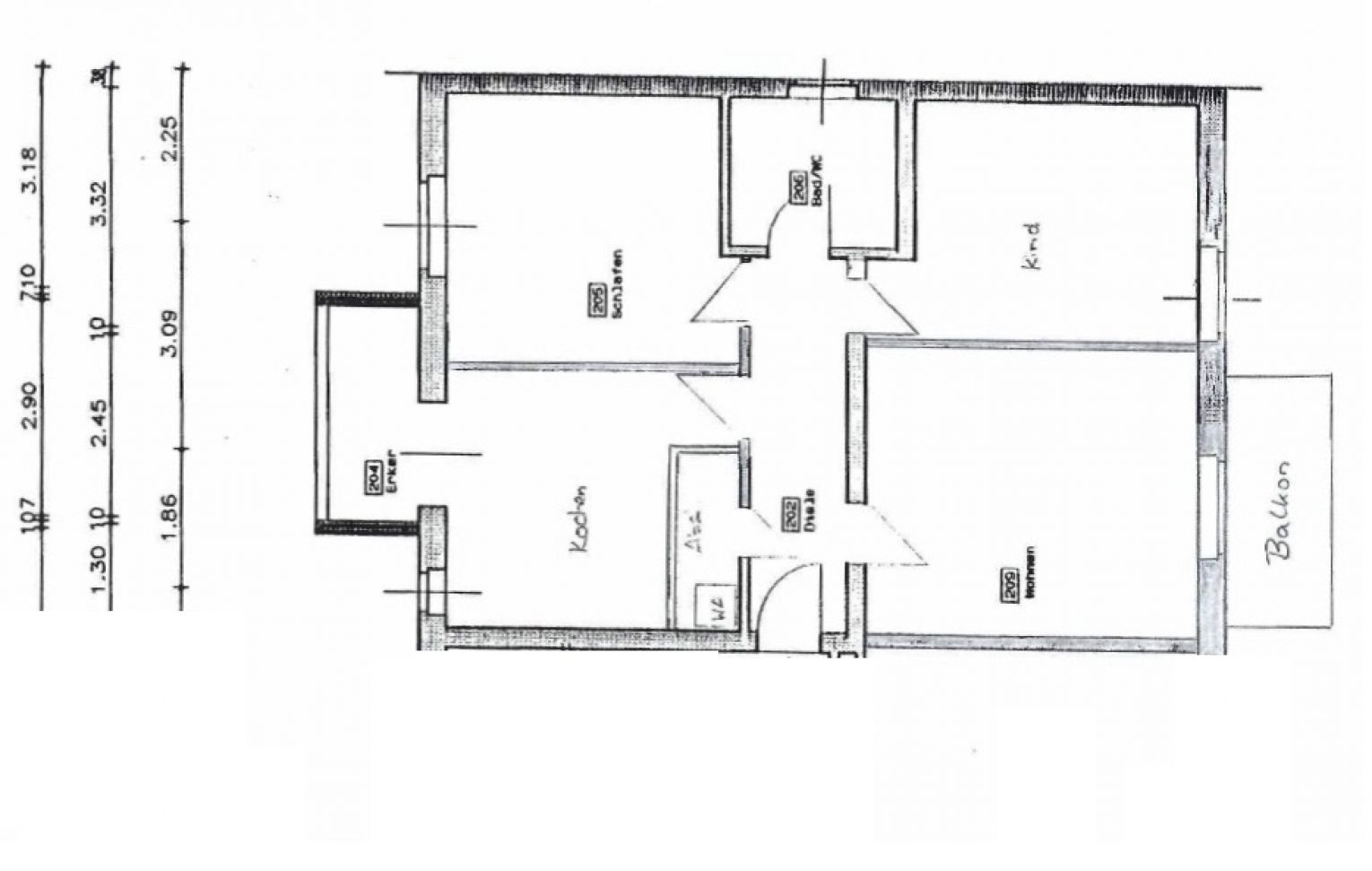 3-Zimmer Wohnung • renoviert • Balkon •  Bad mit Wanne und Fenster • Laminat • gleich anschauen!?