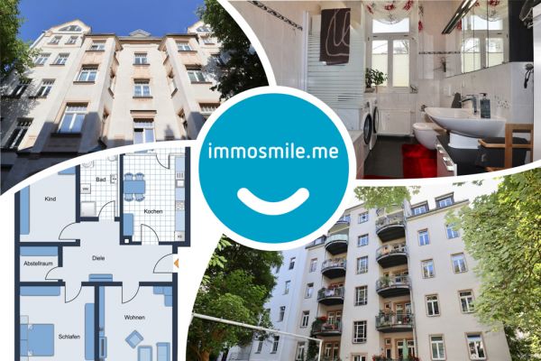 3 Zimmer • auf dem Kaßberg • im Erdgeschoss • zur Eigennutzung • mit Balkon • in Chemnitz • kaufen!