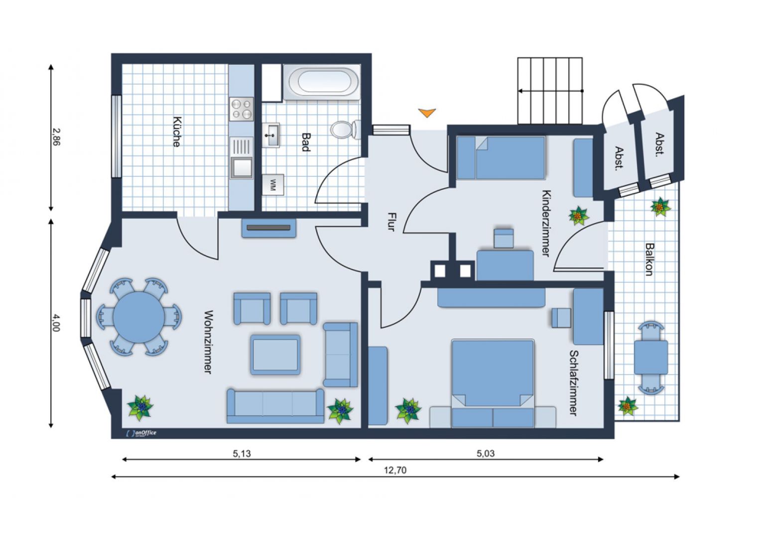 3-Zimmer • Limbach-Oberfrohna • zentrumsnah • mit Balkon • Laminat • Stellplätze • jetzt mieten!