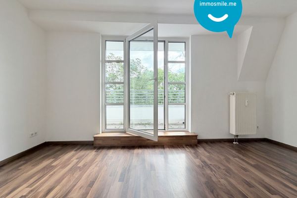1 Zimmer • im Dachgeschoss • mit Dachterrasse • Tiefgaragenstellplatz • zur Miete • ab sofort frei!