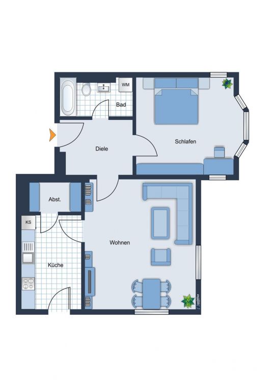 Anlageobjekt • Eigentumswohnung • 2 Zimmer • Kaßberg • vermietet • mit Parkett • jetzt investieren!