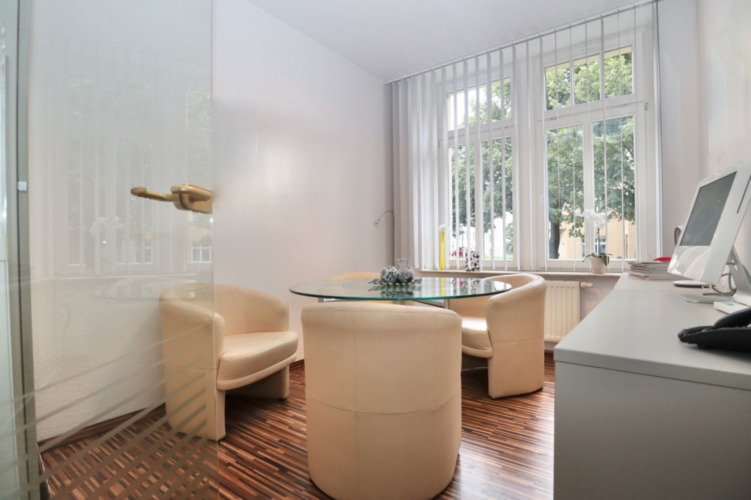 Kaßberg • 4-Zimmer • Büro / Gewerbeeinheit • jetzt mieten • mit Balkon • TG-Stellplatz