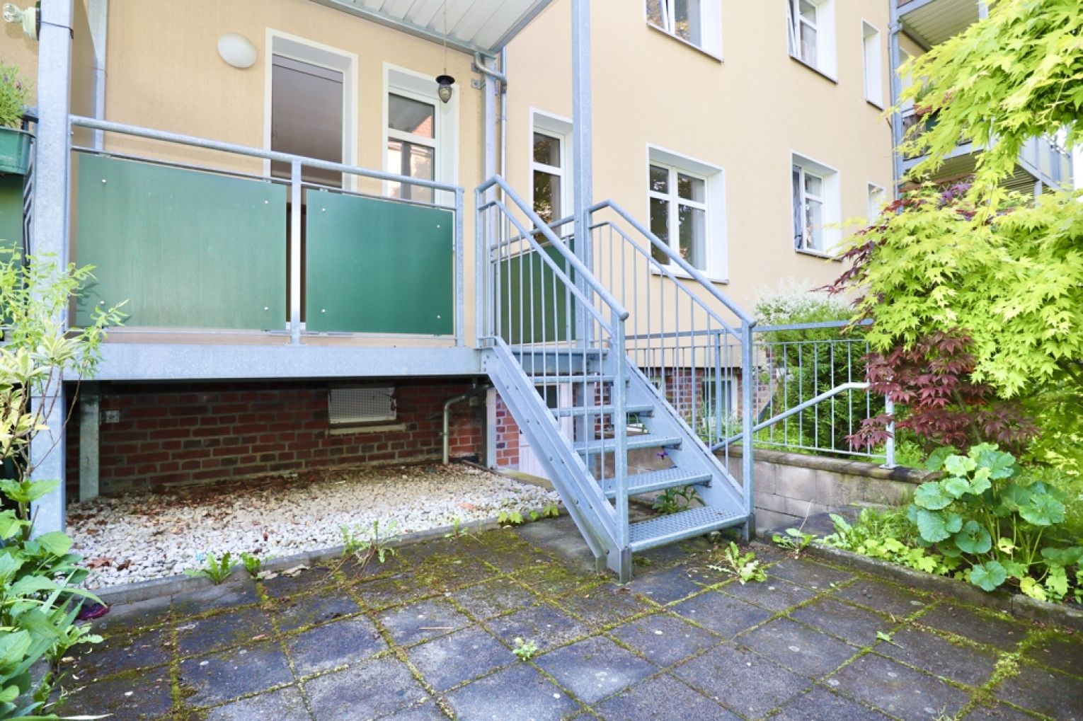 Terrasse • 3-Zimmer Wohnung • Balkon • Erdgeschoss • Chemnitz • Tageslichtbad • Gablenz