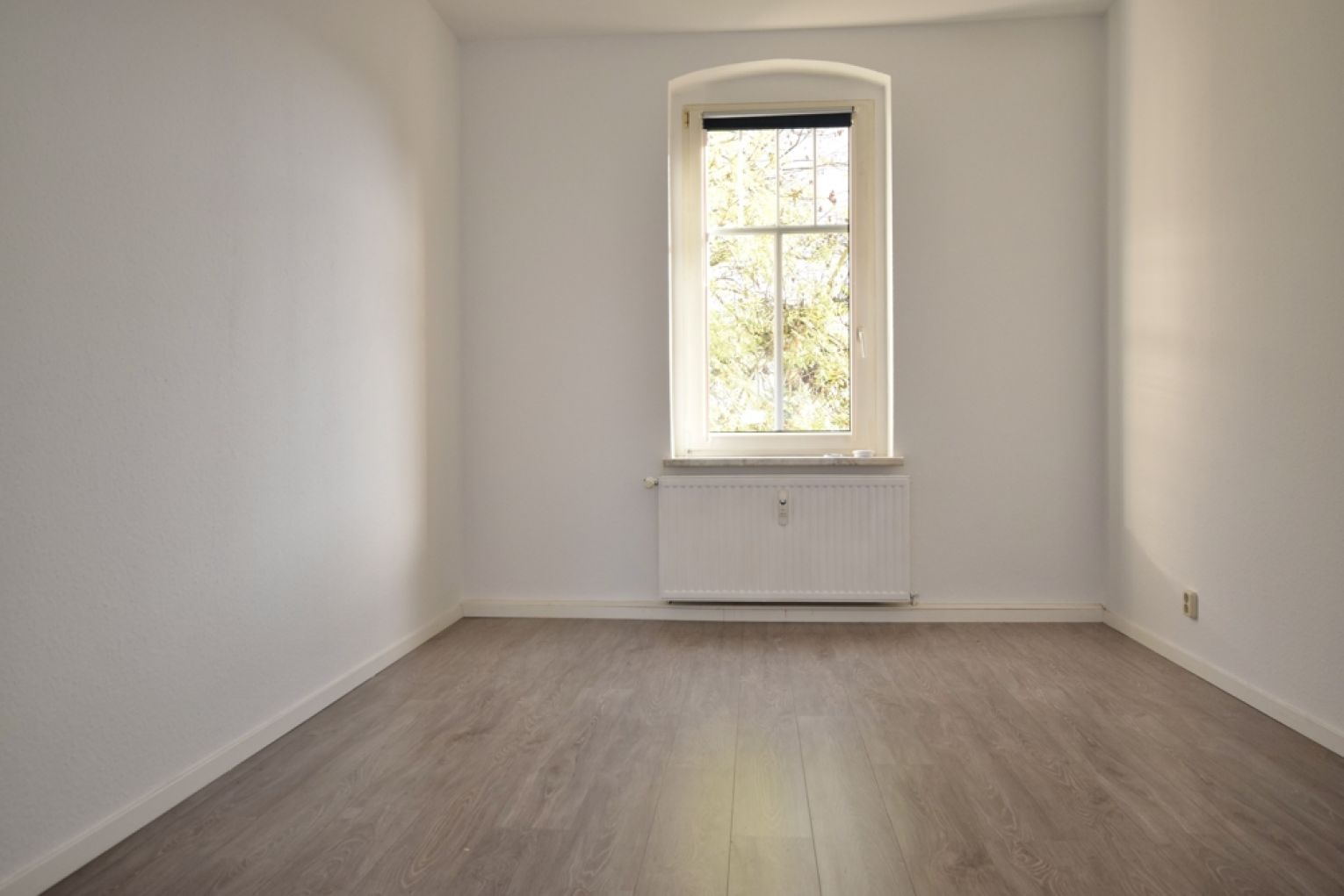 modernes Laminat • Tageslichtbad • Südbalkon • 2 Raumwohnung • Einbauküche
