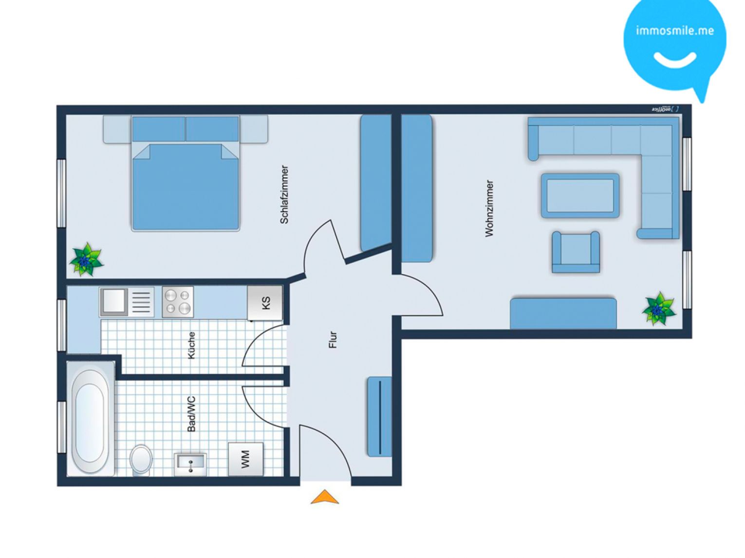2 Zimmer • mit Küche • Laminatboden • Schlosschemnitz • Tageslichtbad mit Wanne • Jetzt besichtigen