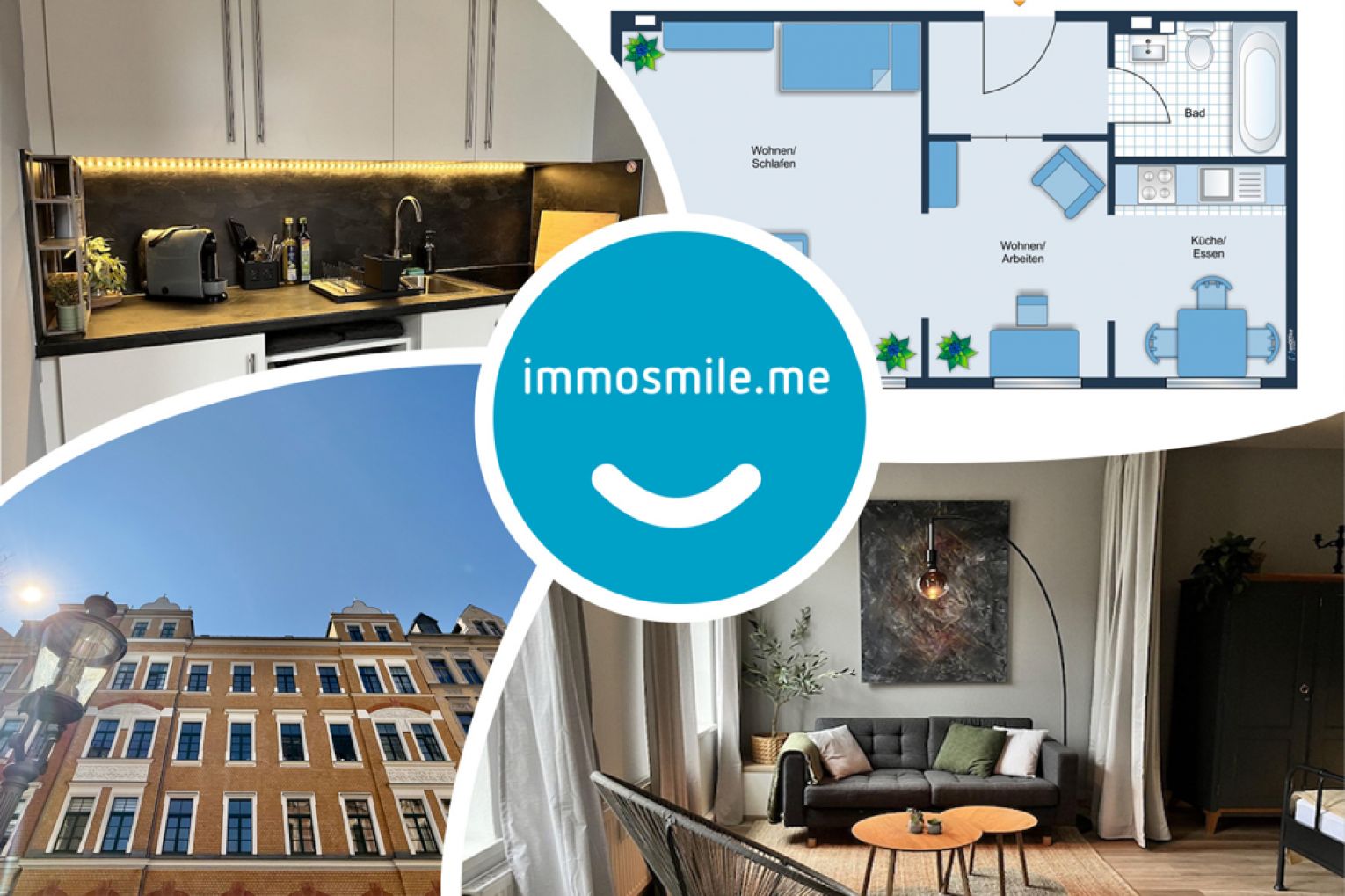Kapitalanlage • in Chemnitz • 1,5 Zimmer  • mit Küche • modern • Stadtteil Schloßchemnitz • zum Kauf