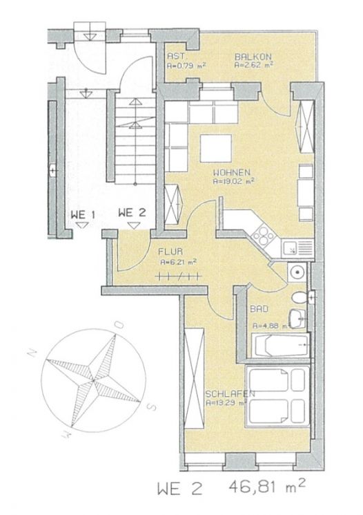 Jetzt kaufen • Eigentumswohnung • Zwickau • langfristig vermietet • Balkon • 2 Zimmer • Stellplatz