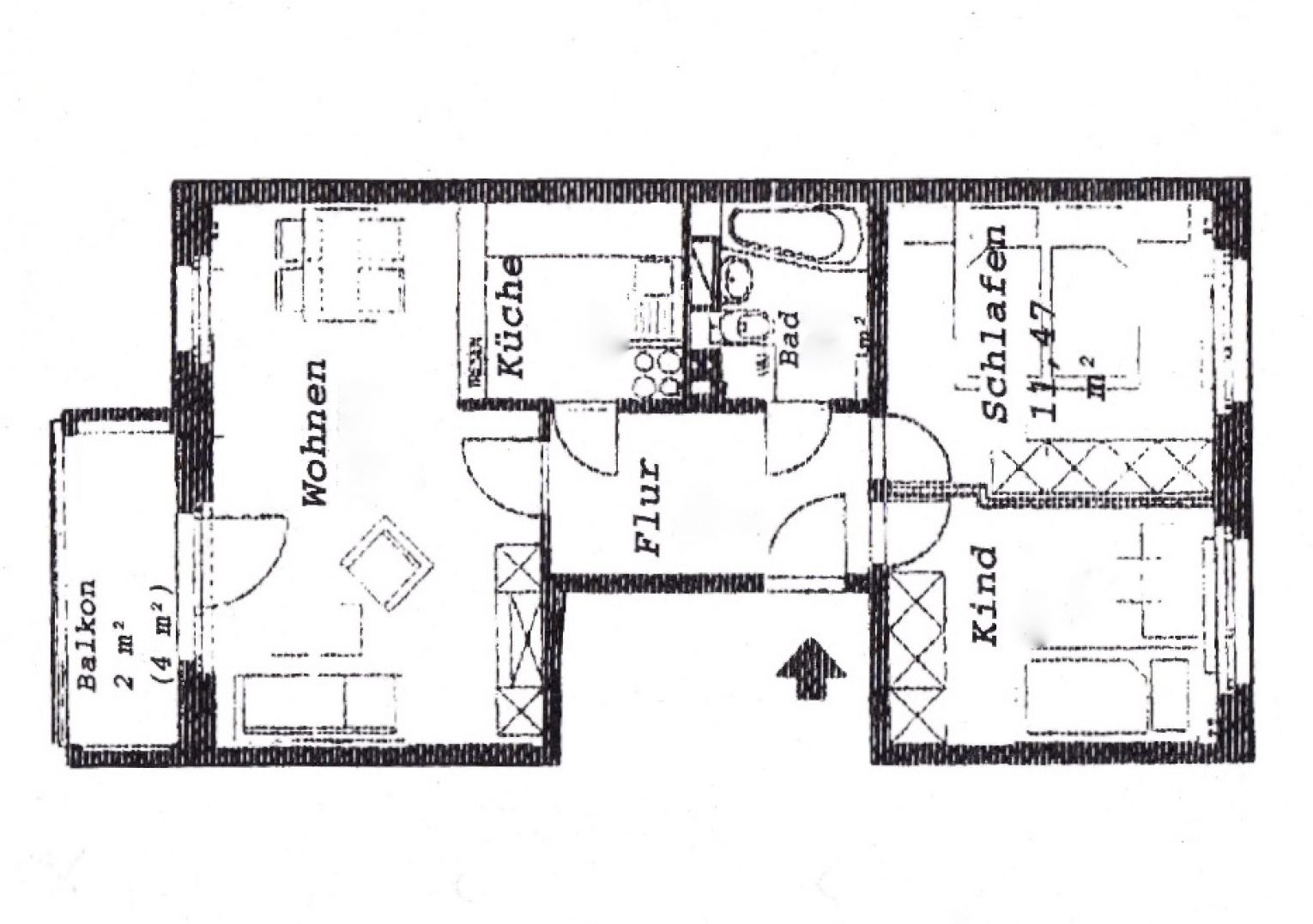 3-Zimmer Wohnung • in Kappel • Balkon • Einbauküche • Bad mit Wanne • jetzt Termin vereinbaren