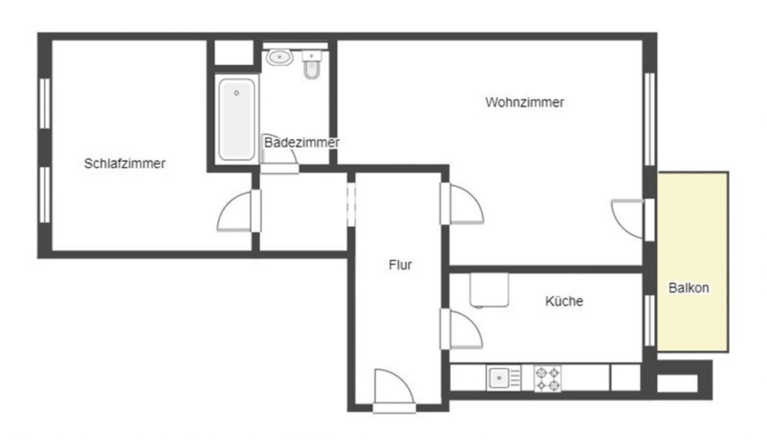 Schloßchemnitz • 2-Zimmer • Single-/Studentenwohnung • Einbauküche • Stellplatz • Balkon • zur Miete