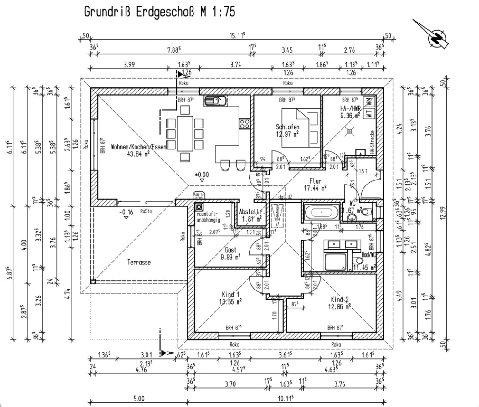 Bungalowstil • Neubau • 5 Zimmer • Garten/Terrasse • Kamin • EBK • Carport • Falken/Callenberg